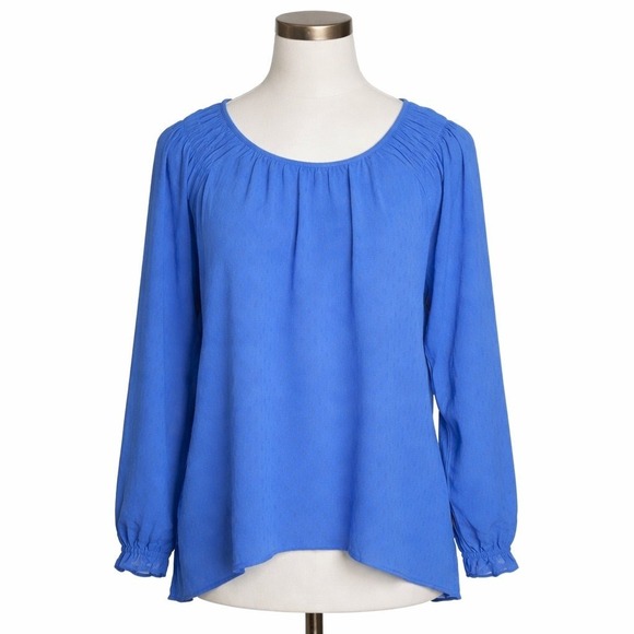 Jessica Simpson Tops - Jessica Simpson Women's Textured Pull Over Blouse Blue Size XL NWT